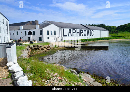 La Distilleria Laphroaig, Islay, Scozia Foto Stock