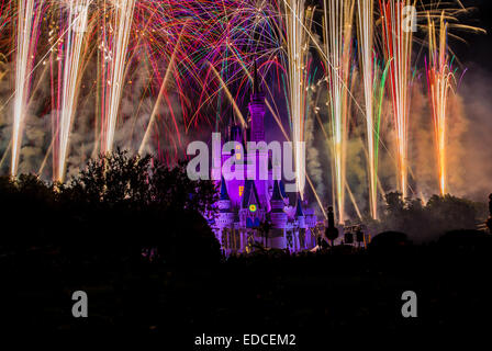 Auguri fuochi d'artificio Foto Stock