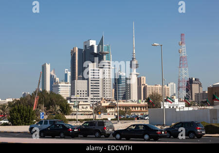 Kuwait City grattacieli downtown della città Foto Stock