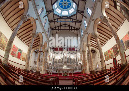 La gemma nascosta, o formalmente, St Mary chiesa cattolica romana, si trova su Mulberry Street a Manchester, completato 1794 majes Foto Stock