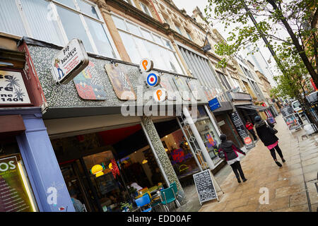 Oldham Street Manchester Northern Quarter Foto Stock