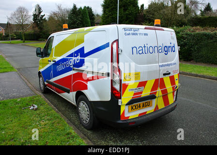 National Grid gas van Foto Stock