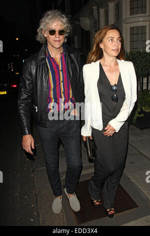 Tracey Emin Festa di Compleanno tenutasi in corrispondenza dei contrassegni Club in Mayfair offre: Bob Geldof dove: Londra, Regno Unito quando: 04 Lug 2014 Foto Stock