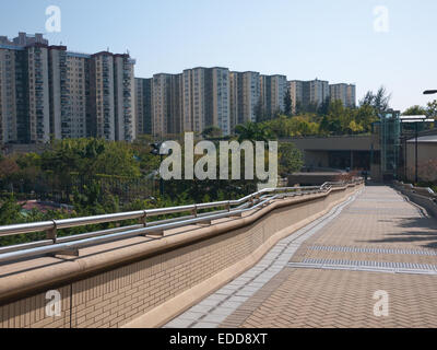 Hong Kong - edifici residenziali in Lai Chi Kok Foto Stock