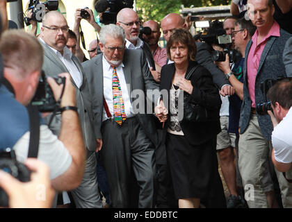 Rolf Harris arriva a Southwark Crown Court offre: Rolf Harris dove: Londra, Regno Unito quando: 04 Lug 2014 Foto Stock