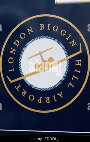 Il London Biggin Hill segno Airport Foto Stock