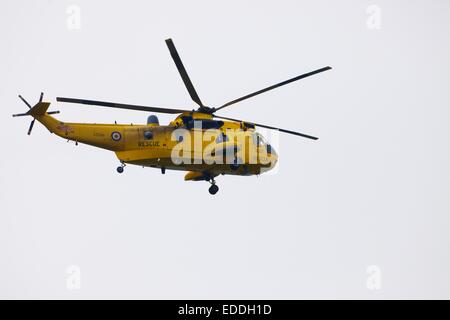 Royal Air Force di ricerca e salvataggio di Westland Sea King elicottero. Foto Stock