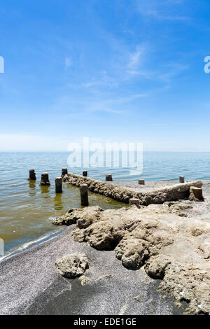 Salton Sea a Bombay Beach, Imperial County, California, Stati Uniti d'America Foto Stock