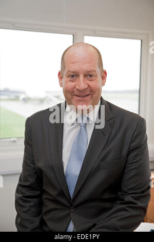 Londra Biggin Hill Airport Managing Director Curtis Accetta per salvare il St George's RAF Cappella Foto Stock