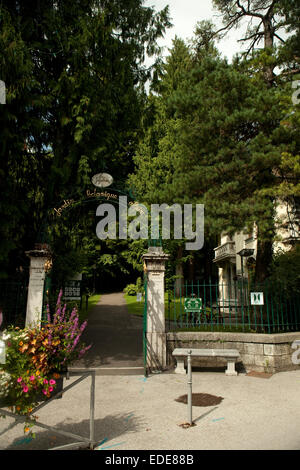 La Jaysinia,il giardino alpino di Samoëns Foto Stock