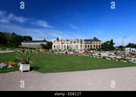 L'Orangery nel Gotha è il parco del castello Friedenstein nel Gotha, Germania. Si tratta di un giardino in stile tardo barocco. Foto: Klaus Nowottnick Data: 03 Settembre 2012 Foto Stock