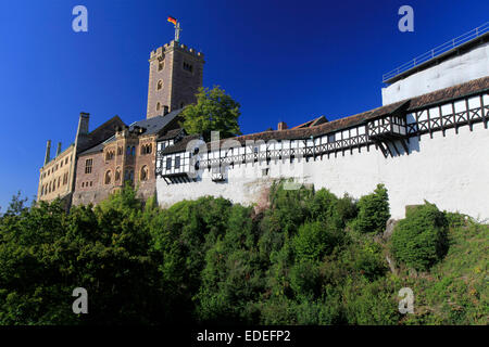 Il Wartburg è un castello nei pressi di Eisenach. Essa è stata fondata nel 1067 da Luigi Springer e appartiene dal 1999 come sito del Patrimonio Mondiale. Foto: Klaus Nowottnick Data: 07 Settembre 2012 Foto Stock