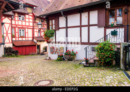 Gengenbach, vecchio centro della città in Germania Sothern;Foresta Nera;Schwarzwald;Kinzig Tal;Germania;l'Europa Foto Stock