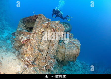 I trasportatori cingolati Bren Carrier MK-1. Militari veicoli corazzati con abbandonata nel Mar Rosso durante la guerra dei sei giorni tra i Foto Stock