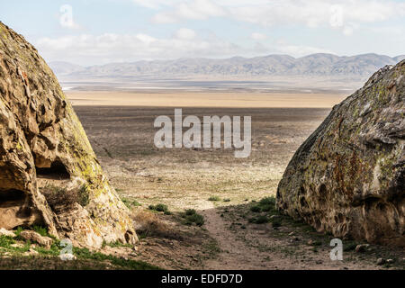 A guardare il Carrizo Plain. Foto Stock