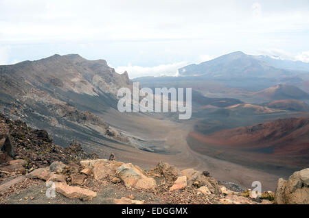 Monte Haleakala vertice di Maui, Hawaii, a 10.000 ft. Foto Stock