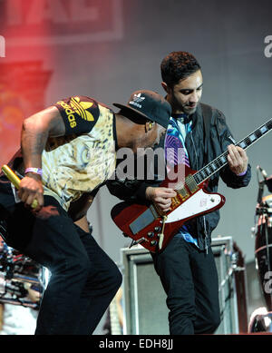 Accesso wireless a un Festival - Day 1 - Prestazioni - rudimentali con: DJ Fabbro,Amir Amor,rudimentali dove: Birmingham, Regno Unito quando: 04 Lug 2014 Foto Stock