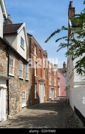 Gancio a piedi nella Cattedrale Precinct Norwich Norfolk Inghilterra Foto Stock