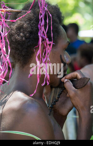 La Melanesia, Makira-Ulawa Provincia, Isole Salomone, isola di Owaraha o Owa Raha (precedentemente noto come Santa Ana). Foto Stock