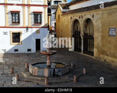 La Plaza del Potro (Piazza della Colt), citato da Cervantes nel Don Chisciotte, Cordoba, Spagna Foto Stock