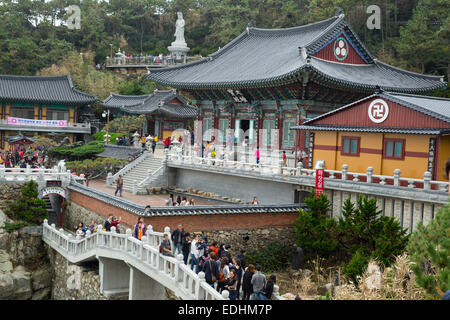 Tempio nella Repubblica di Corea del Sud. Foto Stock