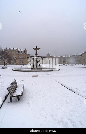 Stoccarda in inverno Foto Stock