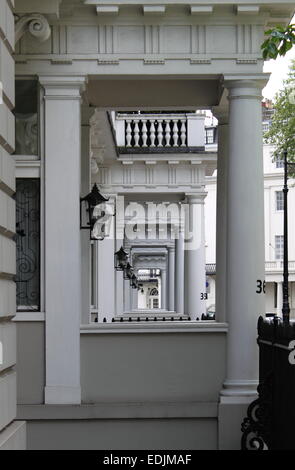 Tipico stile georgiano townshouses in Londra, Regno Unito Foto Stock