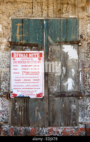 Maurizio, Creve Coeur, poster per Divali Nite evento nella lunga Mountain Village Hall Foto Stock