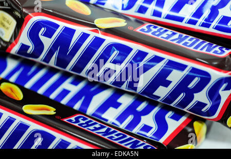 Close up snickers Foto Stock