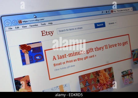 Sito Etsy.com Foto Stock