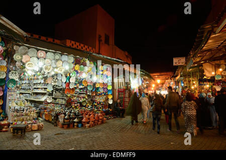 Shopping a Marrakech Foto Stock