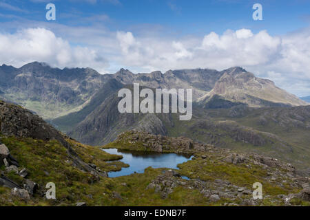 Vista da sgurr na stri di cuillins Foto Stock