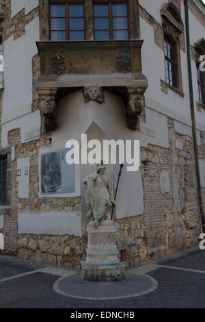 Il Buda Castle Hill dispone di edifici medievali, Budapest, Ungheria, Europa Foto Stock