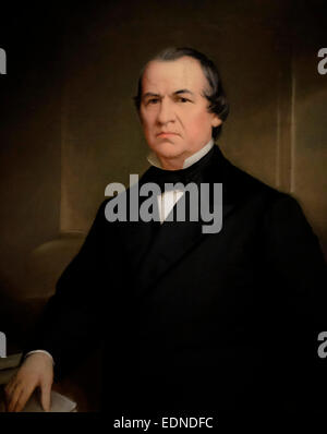 Presidente Andrew Johnson, diciassettesimo Presidente USA, Washington B. Cooper, circa 1867 Foto Stock