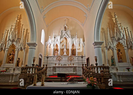 Altare, Iglesia de Nuestra Señora de Guadalupe, Teguise, Lanzarote, Isole Canarie, Spagna Foto Stock