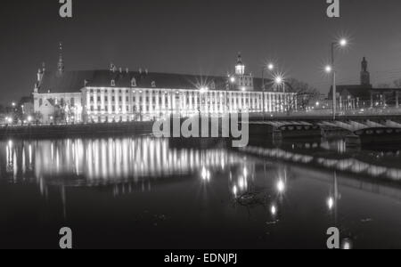 Università di Wroclaw in bianco e nero Foto Stock