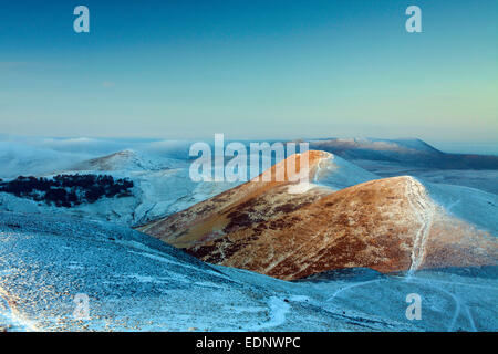 Kip ovest ed est Kip da Scotti legge, Pentland Hills, Pentland Hills Regional Park, Lothian Foto Stock