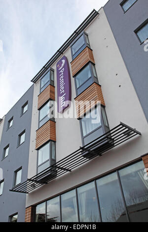 Rinnovato recentemente Maidstone Premier Inn hotel. Convertito da un ufficio esistente blocco. Foto Stock