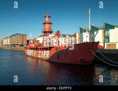 Nord carr lightship dock angus dundee ormeggiati Foto Stock