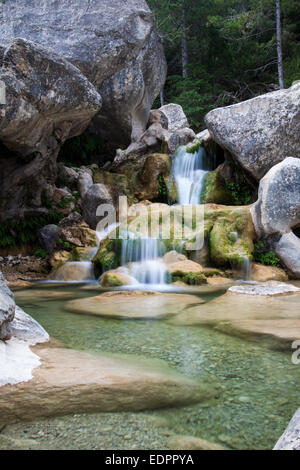 Piccola cascata di Els porte parco naturale Foto Stock