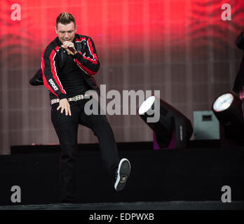 Barclaycard 2014 British Summer Time in Hyde Park - Giorno 4 - Prestazioni - Backstreet Boys con: Nick Carter,Backstreet Boys dove: Londra, Regno Unito quando: 06 Lug 2014 Foto Stock