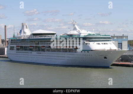 Visione di mari ancorata a Helsinki Foto Stock