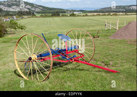 Zappa antichi in un campo. Foto Stock