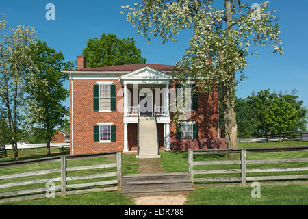 Virginia, Appomattox Court House National Historical Park, Appomattox County Courthouse, originale costruito 1846 Foto Stock