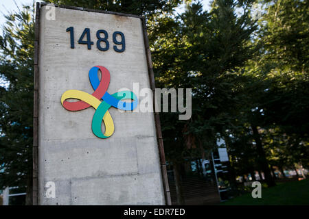 La sede centrale di Google Ventures di Mountain View, California. Foto Stock