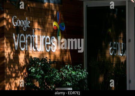 La sede centrale di Google Ventures di Mountain View, California. Foto Stock