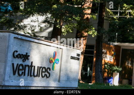 La sede centrale di Google Ventures di Mountain View, California. Foto Stock