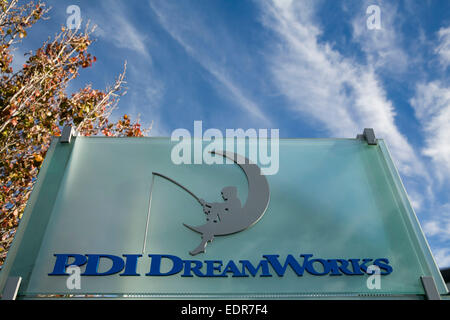 La sede del PDI/Dreamworks, parte della Dreamworks Animation SKG a Redwood City, California. Foto Stock