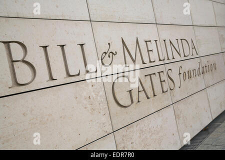 La sede della Fondazione Bill & Melinda Gates a Seattle, Washington. Foto Stock