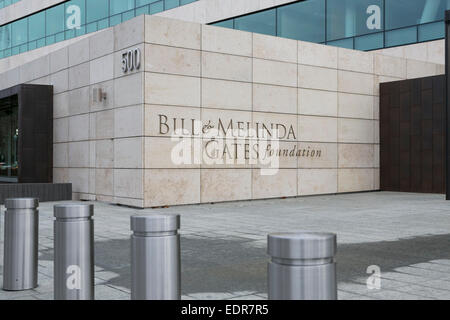 La sede della Fondazione Bill & Melinda Gates a Seattle, Washington. Foto Stock